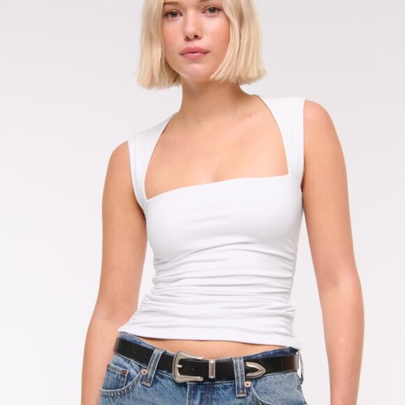 The A&F Ava Top - White - Large - Picture 1 of 7